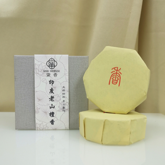 傳統手工檀香盤香型 印度老山檀香 40單片/盒