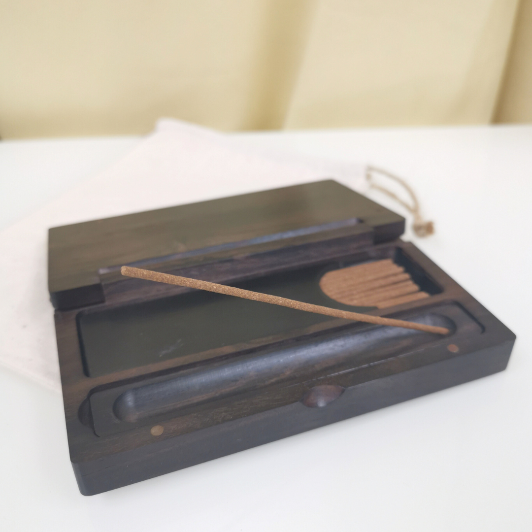 便攜式手工線香盒 香座 短線香盒